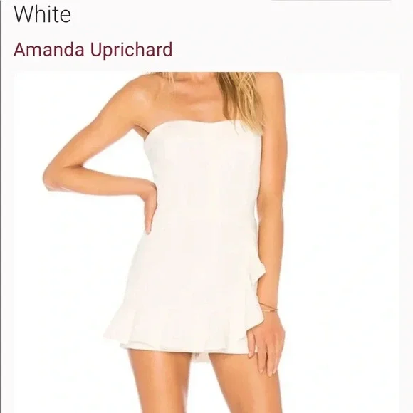 Amanda Uprichard Strapless Ruffled Romper - Picture 1 of 2